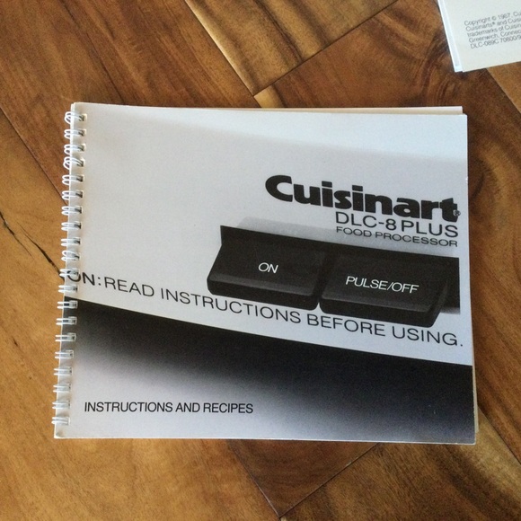 Cuisinart DLC-8 Plus and DLC-7 Super Pro Food Processor Instruction Recipe Books - Picture 3 of 5
